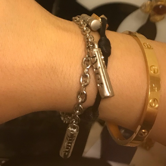 ❤️TRADED❤️Dior silver tone rhinestone bracelet - Picture 6 of 8